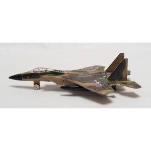 Vintage Die Cast Camouflage Replica F-15 Eagle Fighter Jet Toy USAF Design A145